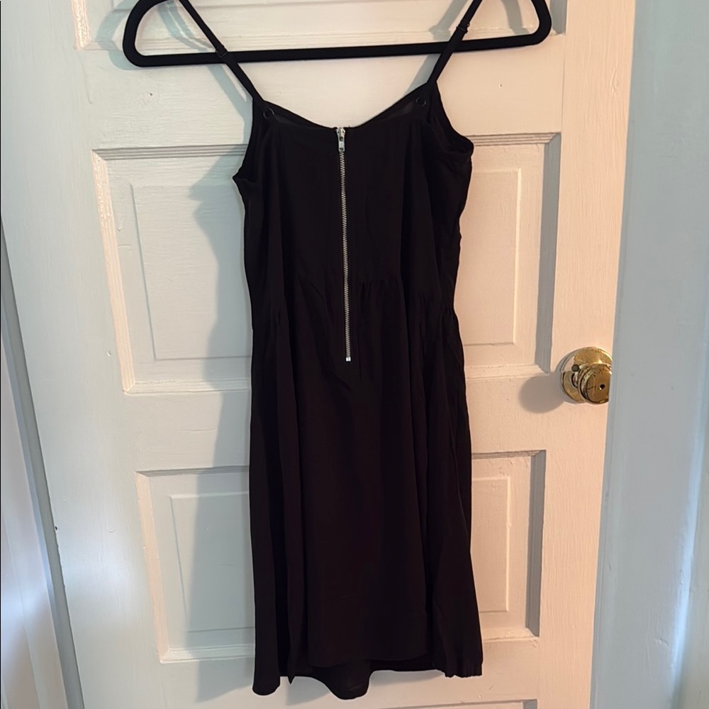 Divided Black Spaghetti Strap Dress - Picture 3 of 5